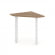 Стайл Проджект Угловой элемент стола SN-59.USP-001 Дуб Табак/Металл Белый 600*600*750 _3861901