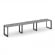 Стайл Проджект Рабочая станция односторонняя SN-59O.ORS-054 Серый Пепел/Металл Черный/Заглушка Пласт _3878009