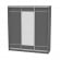 Шкаф-купе B-220х200х60-1(Графит-D7D8D7)_362385