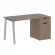 Стол письменный HOME OFFICE VR.SP-3-138.1.A Дуб Аризона/Серый металл_228669