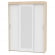 Шкаф-купе T-3-198х145х45-M(ДСС-Белый-3)_348591