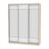 Шкаф-купе B-230х180х60-3(ДСС-Белый-D8D8D8)_356034