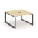Стайл Проджект Рабочая станция двухсторонняя SN-59O.DRS-021 Акация Лорка/Металл Антрацит/Черный Загл _3815118