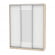Шкаф-купе B-220х180х60-3(ДСС-Белый-D9D10D9)_358461