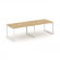 Стайл Проджект Стол переговорный SN-59O.SPRG-012 Тиквуд Светлый/Металл Белый 2360*980*750 _3810554