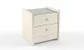 Тумба прикроватная с 2-мя ящиками Бежевая_68402