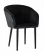 Стул с подлокотниками Нейтон велюр Черный_227193