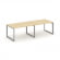 Стайл Проджект Стол переговорный SN-59O.SPRG-014.3 Акация Лорка/Металл Серый 3160*980*750 _3860726