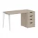 Стол письменный HOME OFFICE VR.SP-3-138.4.A Дуб Наварра/Белый металл_228574