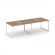 Стайл Проджект Стол переговорный SN-59O.SPRG-013 Дуб Табак/Металл Белый 2760*980*750 _3813295