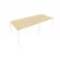 Переговорный стол (2 столешницы) Metal System Б.ПРГ-2.3 Акация/Белый_243398