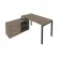 Рабочая станция на П-образном м/к с опорной тумбой левая Metal System Б.РС-СТС-2.3 Л Вяз/Антрацит_241540