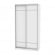 Шкаф-купе B-230х120х60-3(Белый-D7D7)_355626