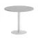 Стол журнальный круглый HOME OFFICE VR.SP-5-90.1 Серый/Белый металл_230206