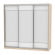 Шкаф-купе B-230х235х60-1(ДСС-Белый-D8D8D8)_356346