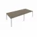 Переговорный стол (2 столешницы) Metal System Б.ПРГ-2.3 Вяз/Серый_243408