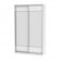 Шкаф-купе B-230х135х60-1(Белый-D8D8)_354906
