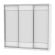 Шкаф-купе B-220х235х60-1(Белый-D8D8D8)_358711