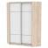 Шкаф-купе YA-198х1250-3(ДСС-Белый-D4D4)_359337