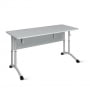 Стол ученический 2-местный регулируемый (ростомат) (рост 3-5) 1200х500 мм ЛДСП Серый/Металл Серый_3680297