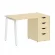 Стол письменный HOME OFFICE VR.SP-3-118.4.A Клен/Белый металл_228436