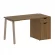Стол письменный HOME OFFICE VR.SP-3-138.1.A Орех Гварнери/Мокко металл_228661