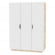 Шкаф распашный Аврора(H22)1872х1351х540(ДСС-Белый)_359818