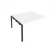 Проходной наборный элемент переговорного стола Metal System Б.ППРГ-3 Белый/Антрацит_243764