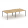 Стайл Проджект Рабочая станция двухсторонняя SN-59P.DRS-032 Тиквуд Светлый/Металл Серый/Серебро Загл _3813661