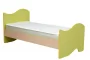 Кровать детская Юниор-11.3 900*2000 Дуб молочный/Ярко-розовый_202549